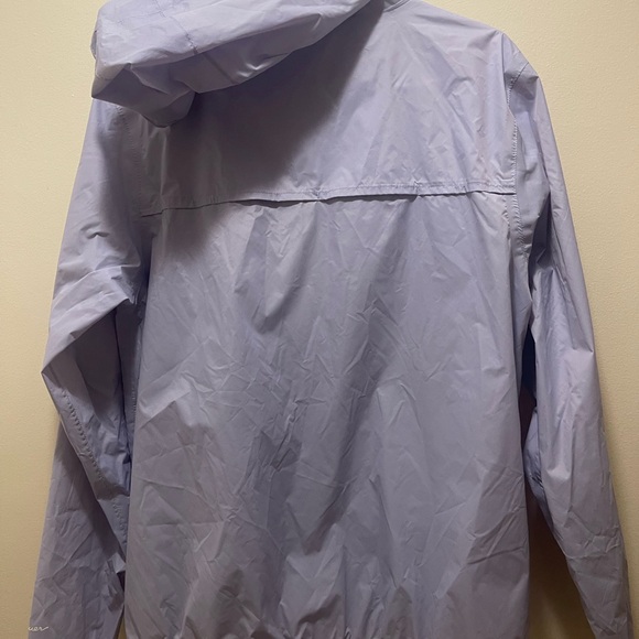 Eddie Bauer Lightweight Rain Jacket  Medium Lilac Full Zip Nylon  Hooded Women - Picture 4 of 5